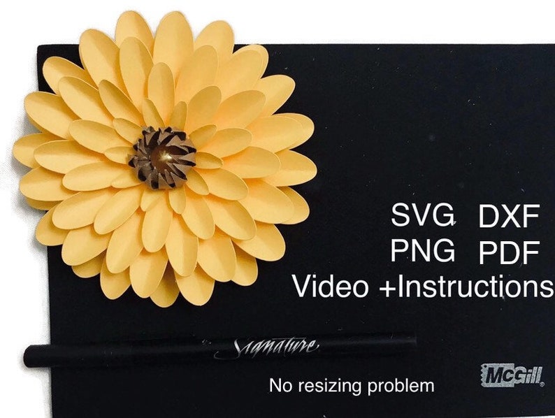 Download Small Paper Flower Daisy SVG PNG DXF PDf Template Small Paper | Etsy