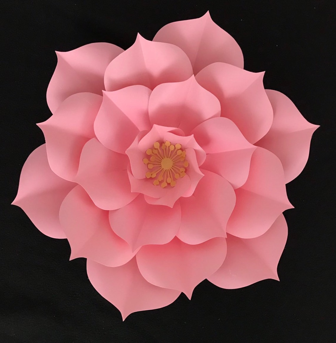 Big Paper Flower Template SVG PDF PNG Dxf Giant Paper Flowers Svg 3D ...