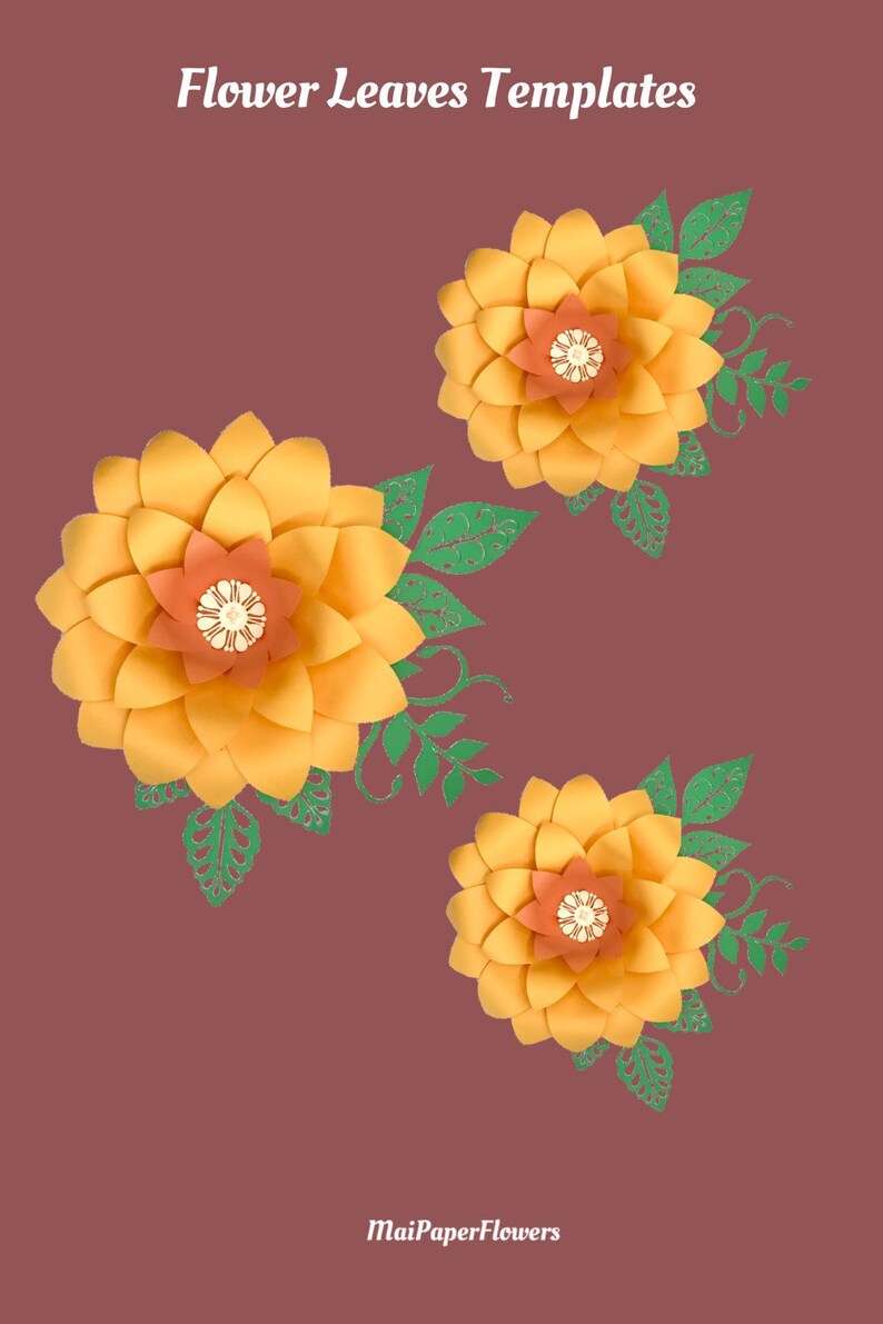 Free Free 311 Paper Flower Leaves Svg SVG PNG EPS DXF File