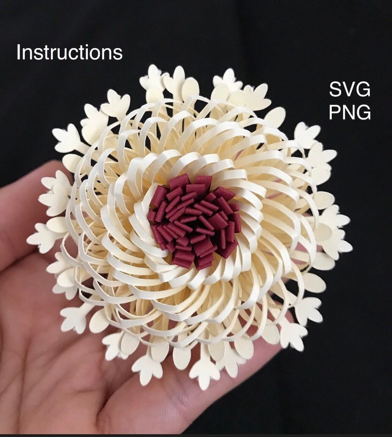 Free Free 163 Svg Paper Flower Center Template SVG PNG EPS DXF File