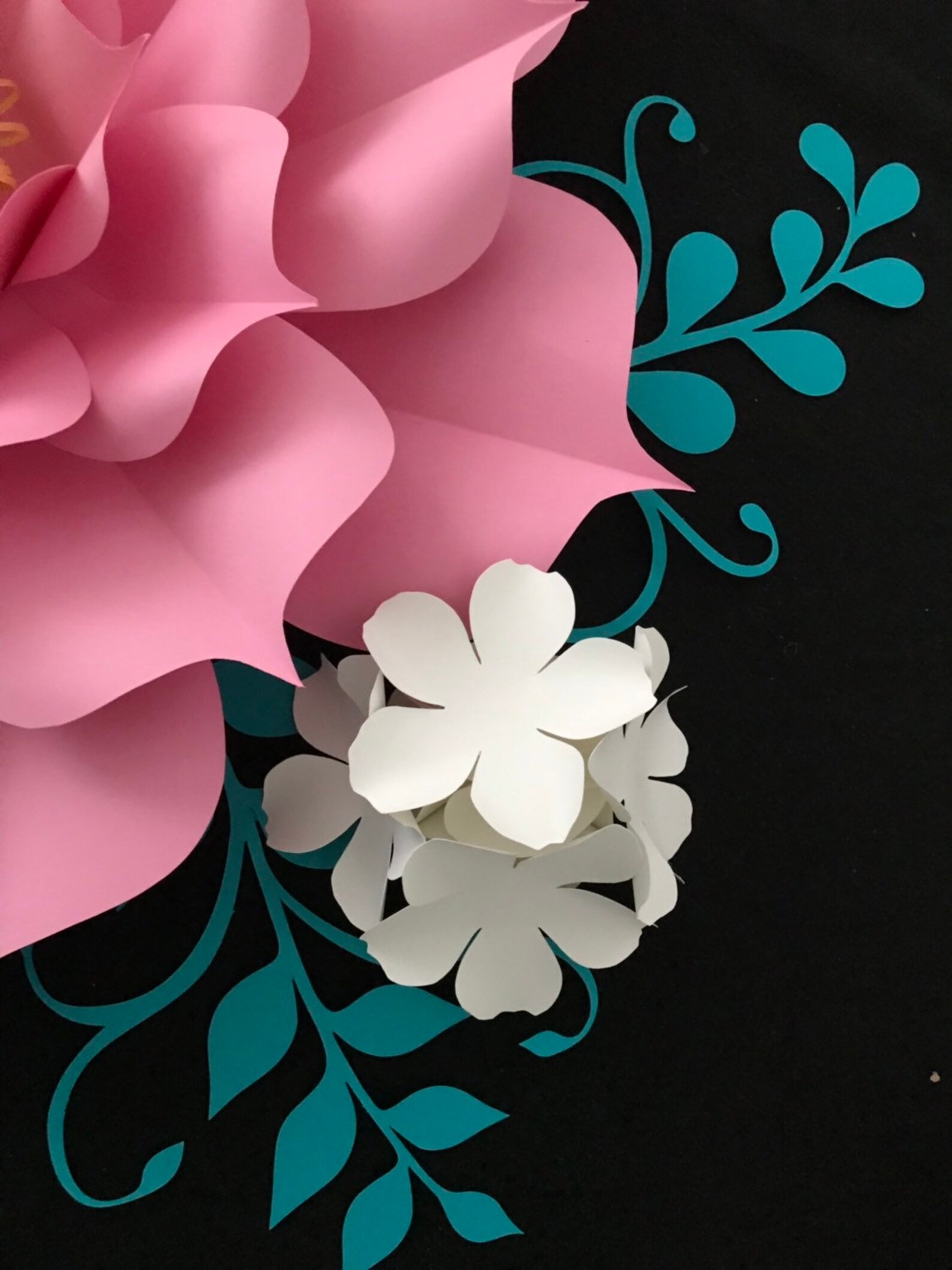 Hydrangea Paper Flower Template SVG PDF DXF Png Hydrangea | Etsy