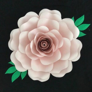 Giant Paper Rose Template Printable PDF Set of 4, Digital Paper Rose ...