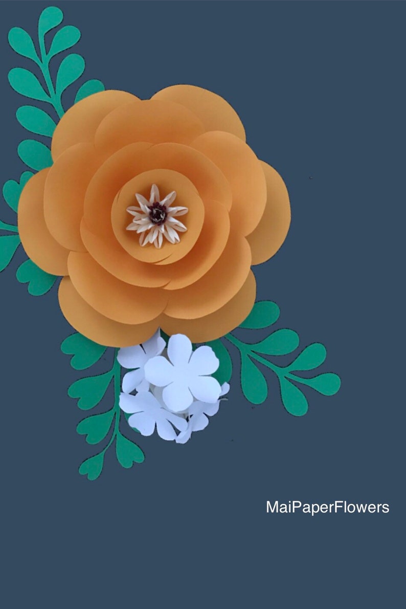 Hydrangea Paper Flower Template SVG PDF DXF PNg Hydrangea | Etsy