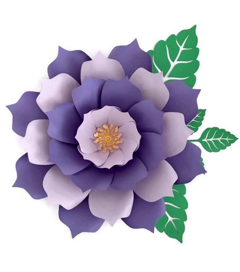 Giant Paper Flower Template SVG PNG DXF Combo Large Flower Etsy