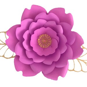 Digital Large Paper Flower Template Printable PDF Paper Flower | Etsy