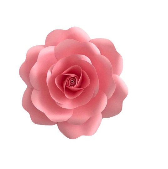 Giant Paper Roses SVG PNG DXF Template Set Digital Paper Rose | Etsy