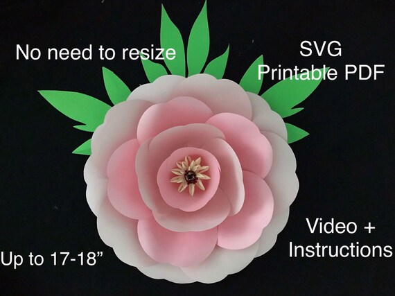 Download Free Paper Flower Template Flower Petal Template Giant Paper Etsy SVG Cut Files