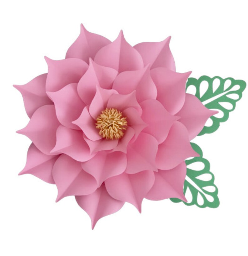 Giant Paper Flower Template SVG PNG DXF Large Paper Flowers Etsy