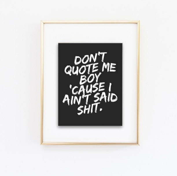 Instant Print Eazy E NWA Boyz N Da Hood Musics Lyrics Wall Art Etsy
