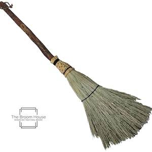 Weirbroom – Handcarved Spirit Face Hearth Broom