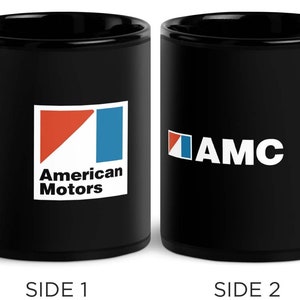 AMC American Motors Black Coffee Mug