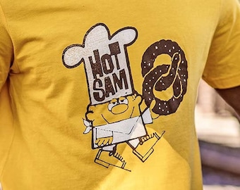 Hot Sam Pretzels Unisex T-Shirt - Bygone Brand retro tees