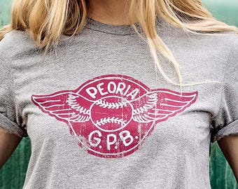 Peoria Redwings - Girls Professional Baseball Short-Sleeve Unisex T-Shirt