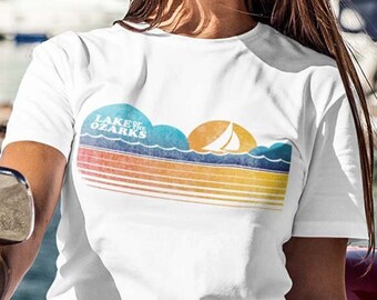 Lake of the Ozarks Short-Sleeve Unisex T-Shirt - Missouri Retro Tees