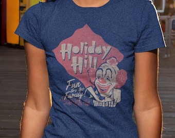 Holiday Hill Amusement Park St. Louis Unisex Retro T-shirt