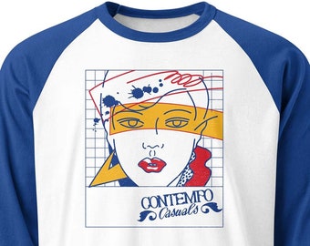 Contempo Casuals unisex 3/4 sleeve raglan baseball tee