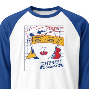 Contempo Casuals unisex 3/4 sleeve raglan baseball tee