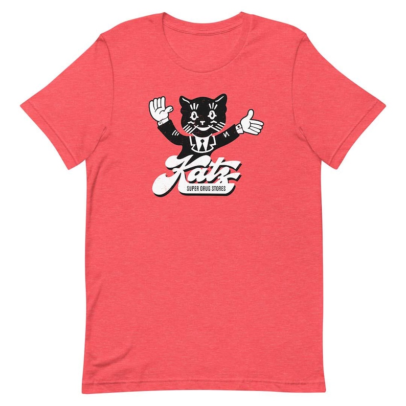 Katz Drug Store Unisex Retro T-Shirt - Kansas City St. Louis Memphis Bygone tees Red
