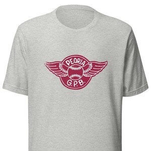 Peoria Redwings - Girls Professional Baseball Short-Sleeve Unisex T-Shirt image 3