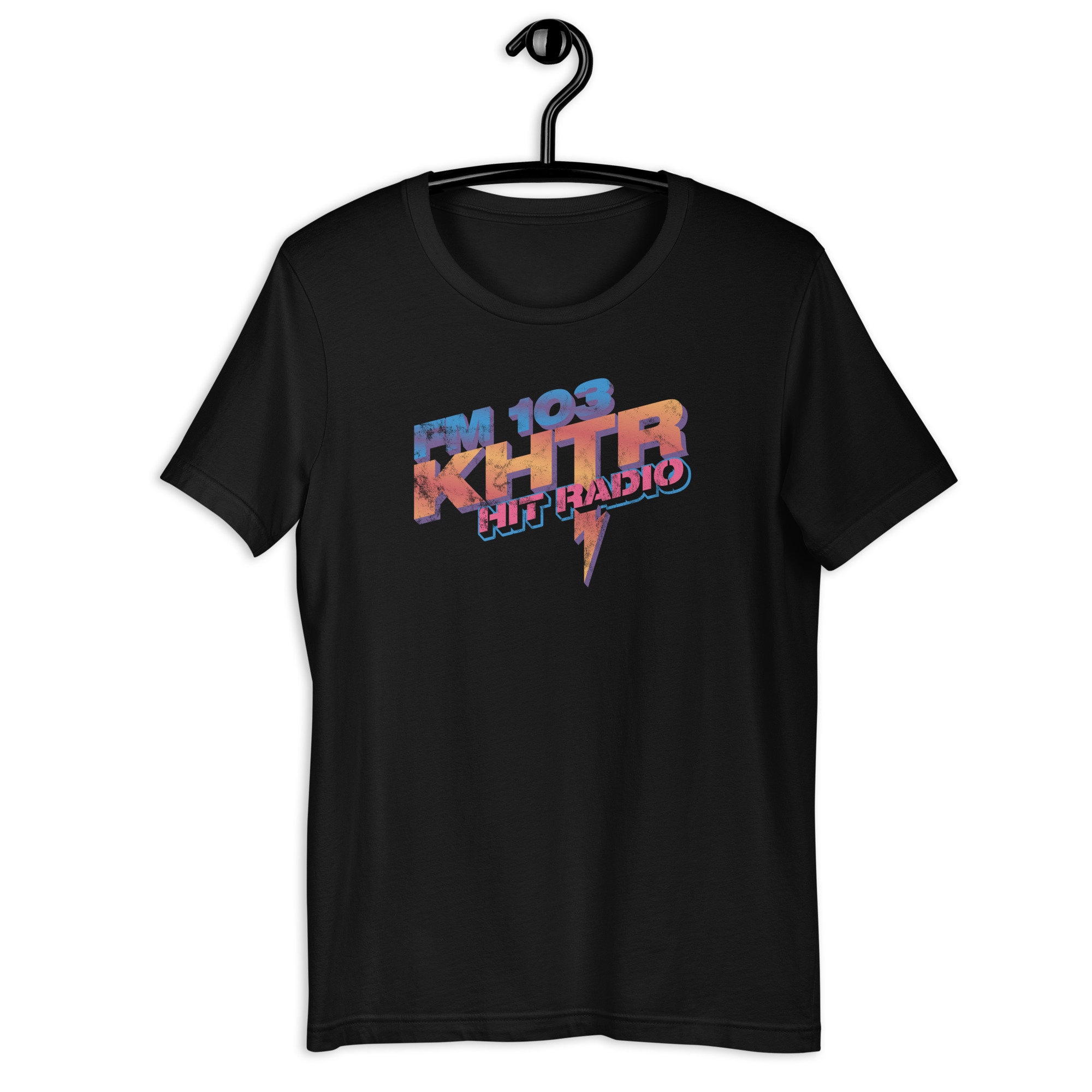 トップス NIGHT CRAWLER RIOT RADIO T-shirt KHTR FM103 Radio St. Louis Retro Short-sleeve Unisex T-shirt
