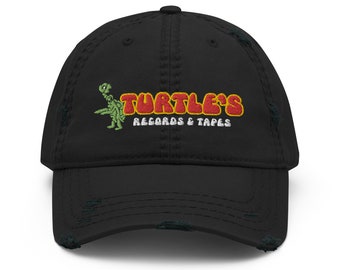 Turtle's Records & Tapes Retro Distressed Hat - Bygone Brand Caps