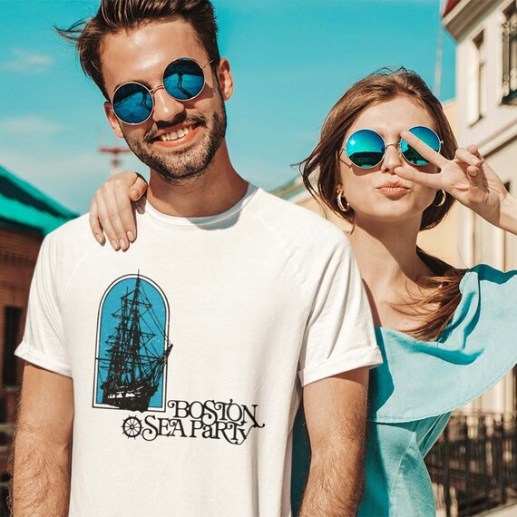 Boston Sea Party Restaurant Unisex Retro T shirt Bygone Brand Tee Etsy Ireland