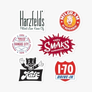 Kansas City Icons Sticker Sheet