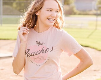 Rockford Peaches Baseball Unisex T 