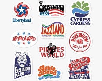 Amusement Parks Sticker Sheet