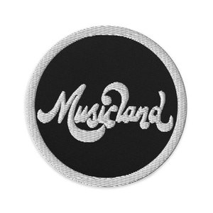 Parche bordado de la tienda de música Musicland
