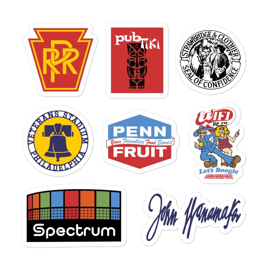 Philadelphia First. Icon Philadelphia Bygone Icons Sticker Sheet - Etsy