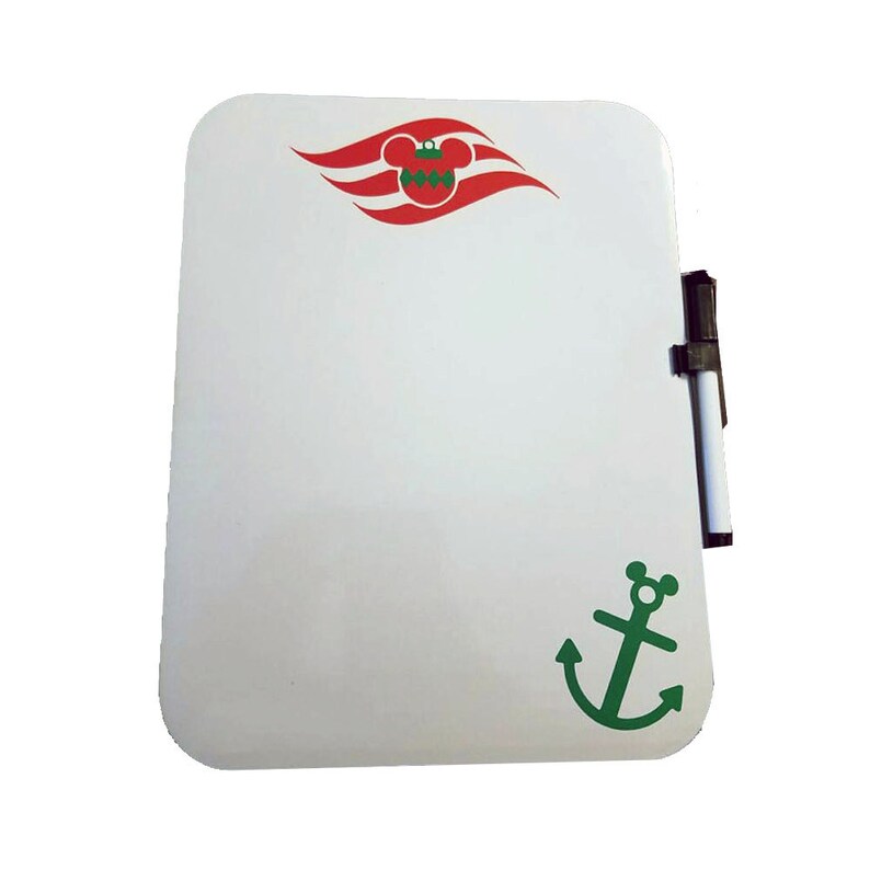 Christmas Disney Cruise Line Dry Erase Board with Marker and Etsy