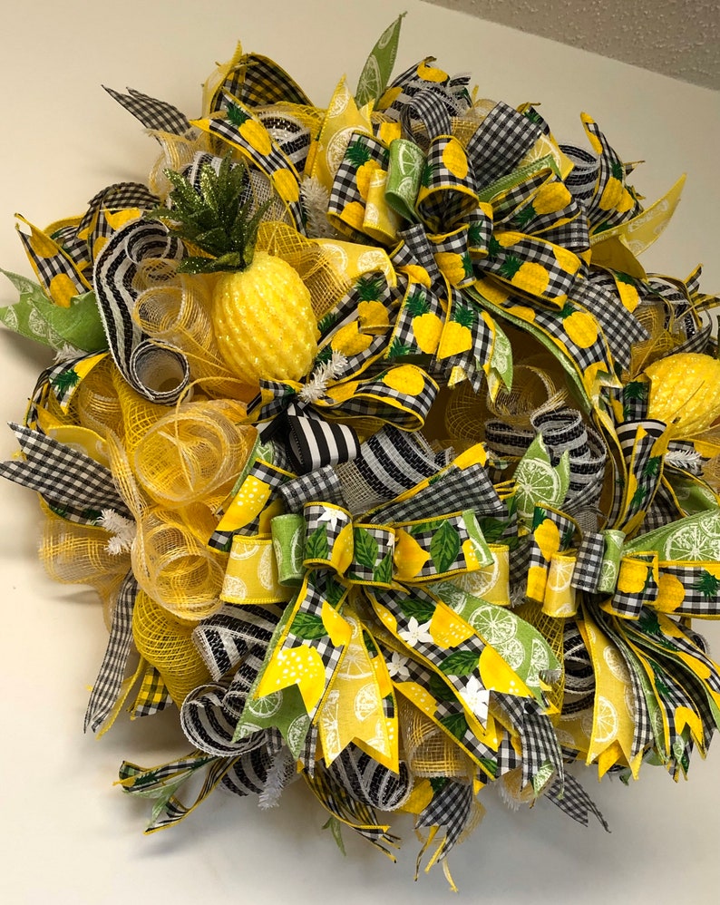 Pineapple Wreathmother's Day Giftpineapple Etsy