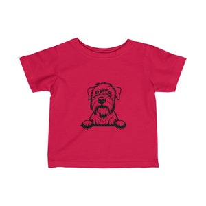 Wheaten Tee, Infant Fine Jersey Tee, Baby Wheaten Tee, Child&#39;s T-Shirt with a Wheaten Terrier, Wheatie Tee for Baby