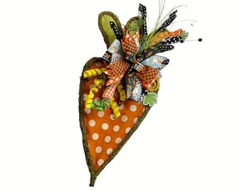Carrot Door Hanger,Easter Twig Carrot Wreath,Spring Carrot Wreath,Carrot Swag,Carrot Burlap Wreath,Twig Carrot Wreath,Easter Wreath