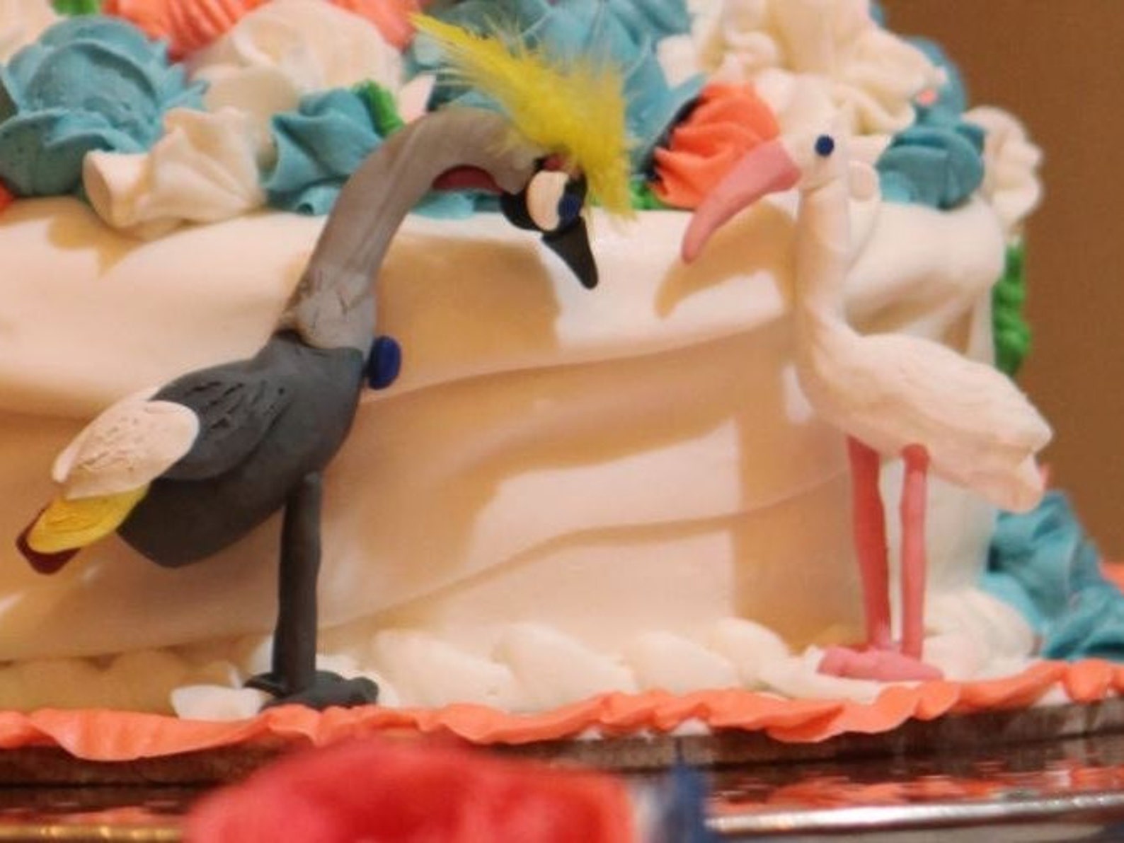 Birds Wedding Cake Topper Ugandan East African Crested Crane Etsy