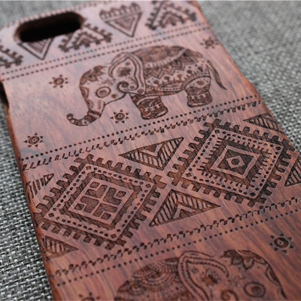 Elephant iphone 8 case, iphone 8 plus case wood, wood iphone x case, iphone 7 plus case wooden,iphone 6s case wood,phone case Elephant