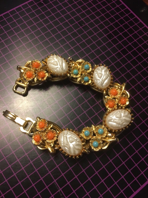 A Victorian style, vintage multi-gemstone bracelet