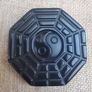 Naturlig obsidian tai chi skvaller hänge yin och yang fem element amulett IMG_20210219_161018