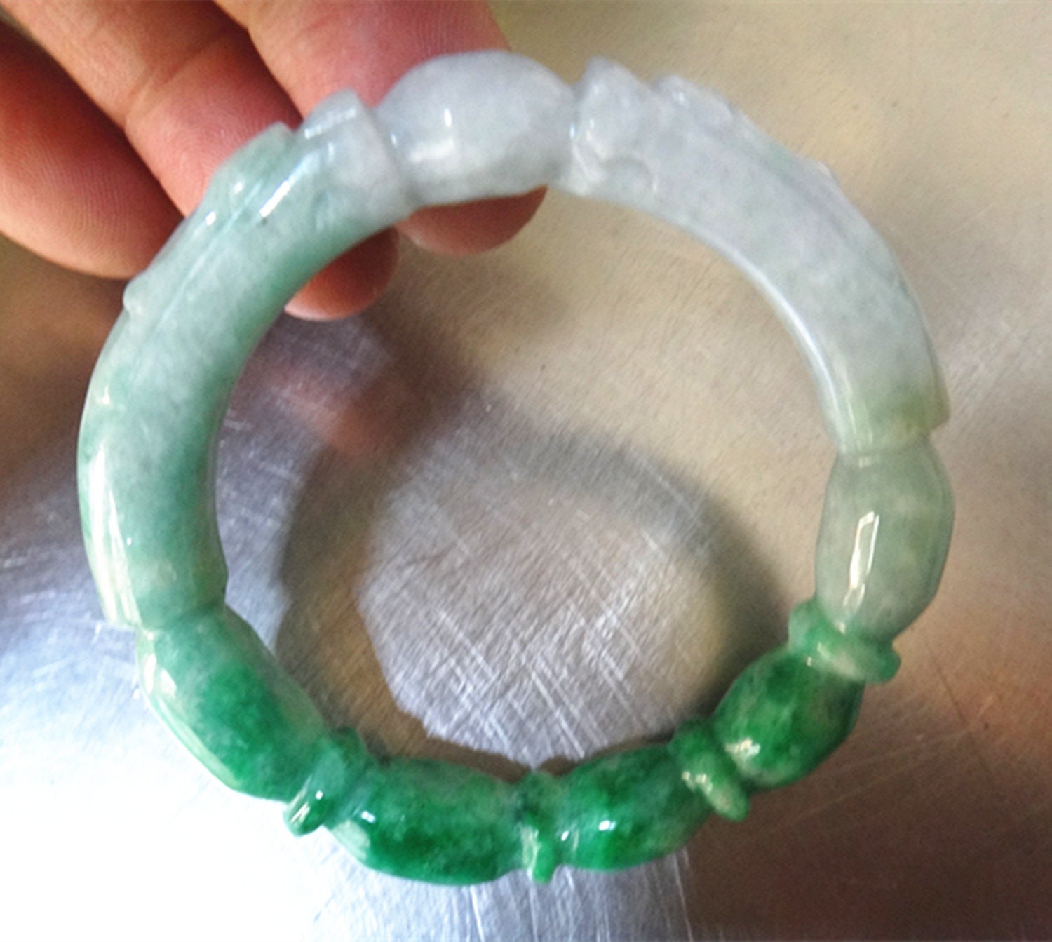 Natural Jade Carving Dragon Bracelet the Inside Diameter 2.24 - Etsy