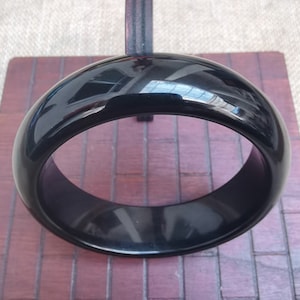 58-60-62 MM Natural obsidian bracelet bangle( for 7.2 inch -7.5 inch wrists)