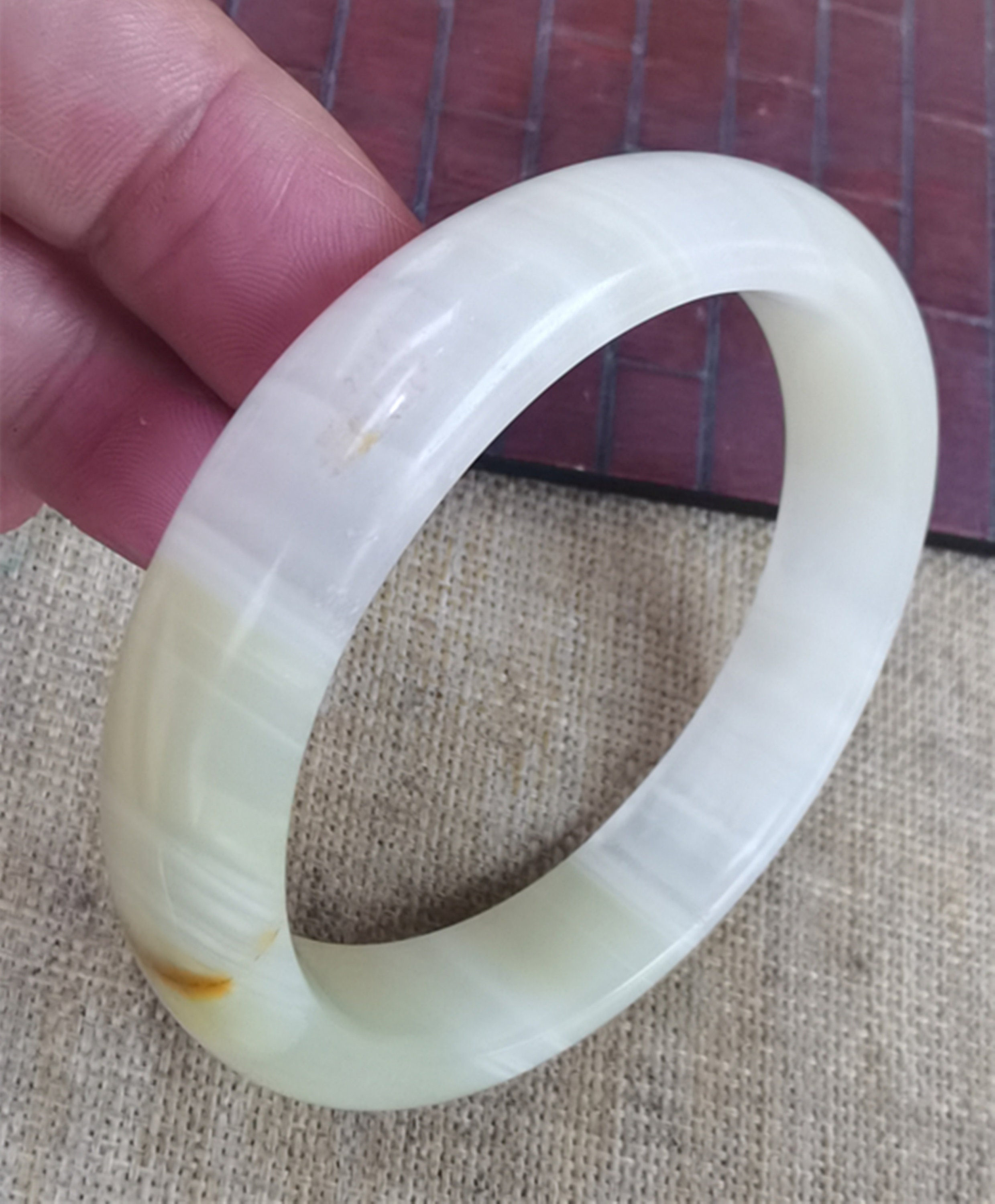 Natural Chinese jade bracelet inner diameter65.6MM ID 2.57 | Etsy