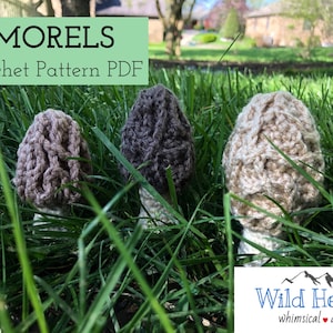 Morel Mushrooms Crochet Pattern - PDF - English