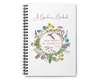 Cuaderno de espiral de un cuaderno de jardinero - Línea reglada