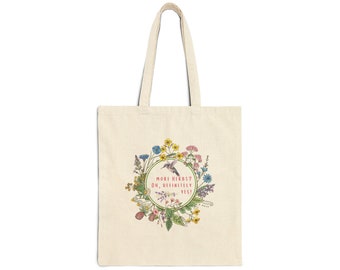 Borsa tote in tela di cotone More Herbs