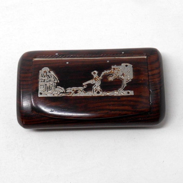 superb vintage snuffbox, snuff box 1930 ART DECO made in france rare