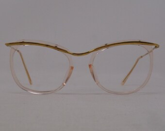 fabulous vintage lunettes eyeglasses 1950 carved frame france rare