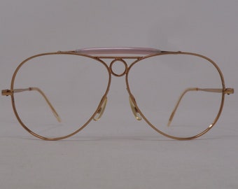 fabulosas gafas vintage gafas 1970 marco tallado Francia raras