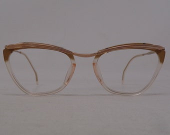 fabulosas gafas vintage gafas 1950 marco tallado Francia raras