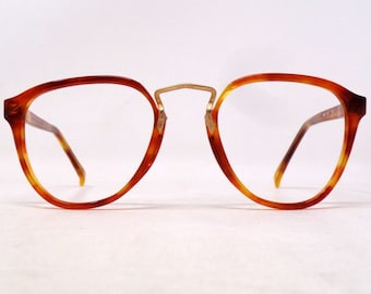 fabulous vintage lunettes eyeglasses 1980 carved frame france rare